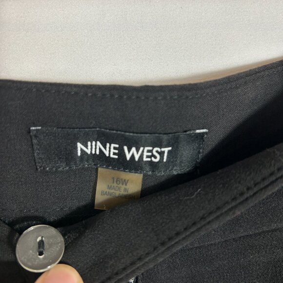 Nine West The Modern black plus size straight-leg dress slacks 16W - Picture 4 of 7